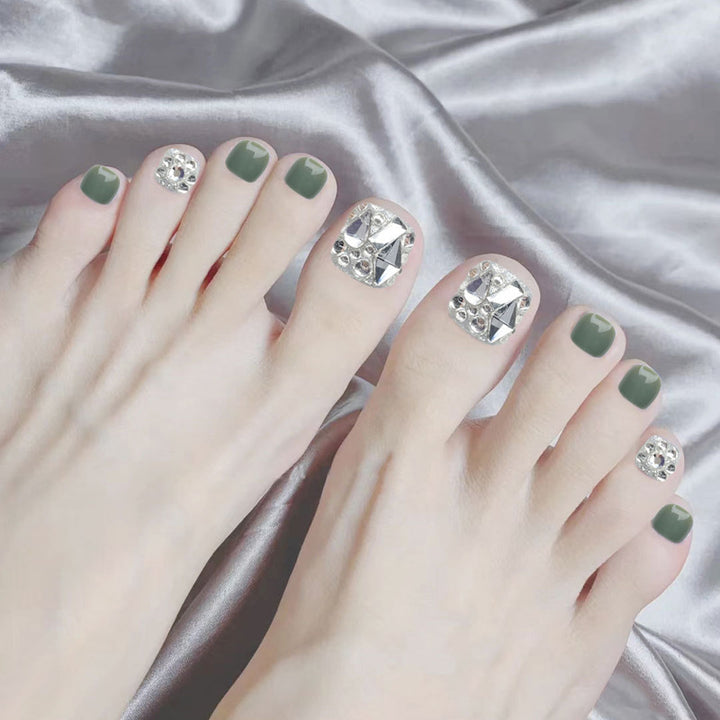 Luxury Press-On Toenail Art Set Kalsten