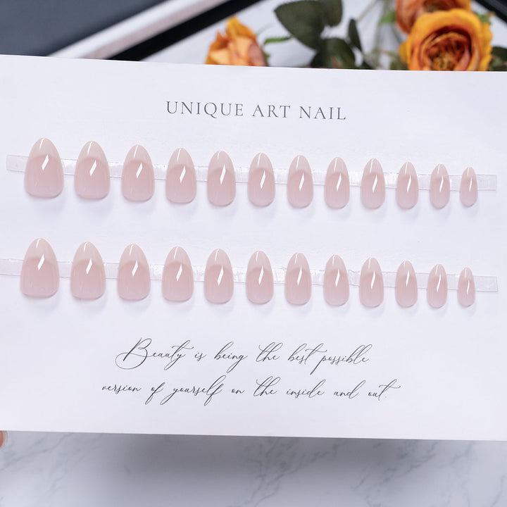 Elegant Glossy Press-On Nail Set  1791110280