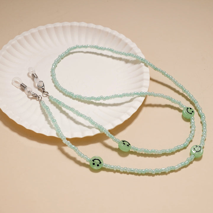 Decorative Smile Beaded Eyewear Chain kalsten