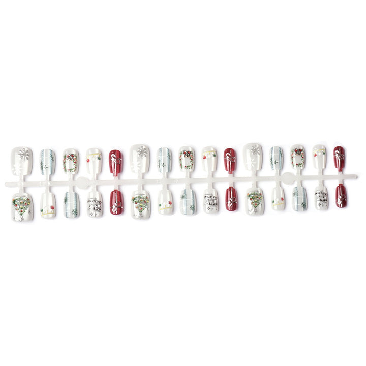 Festive Holiday Press-On Nail Art Set Kalsten 1790636522