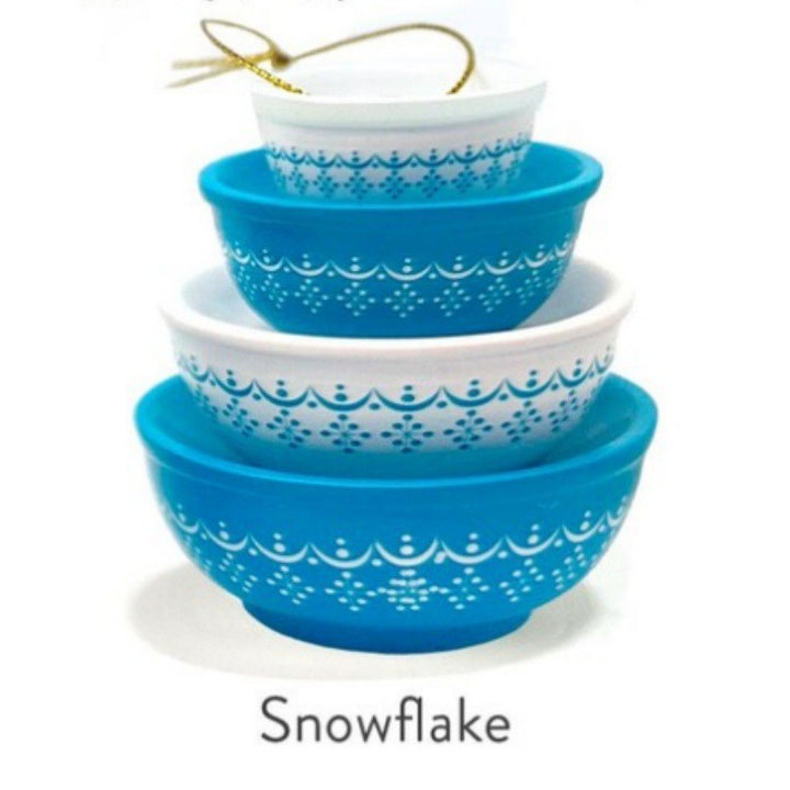 Stackable Ceramic Nesting Bowl Set With Folk Bird Motif And Glossy Glazed Finish