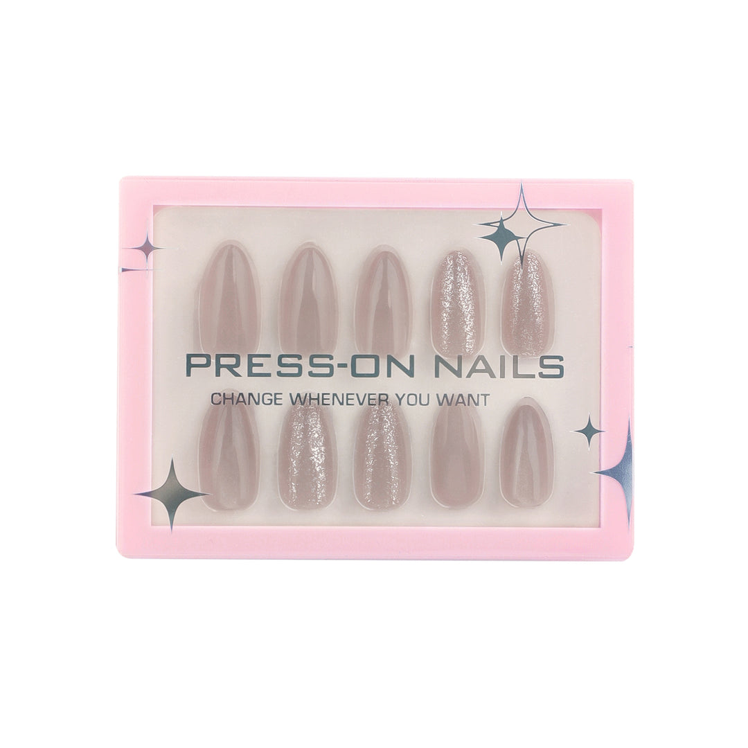 Artificial press-on nails with glitter accents Kalsten