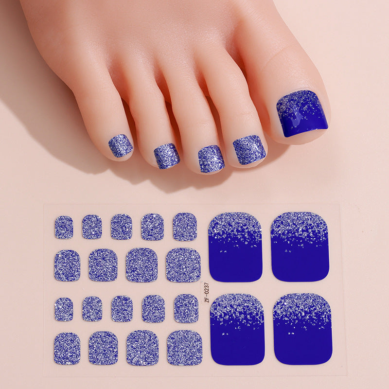 Sparkling Glittery Toenail Wraps