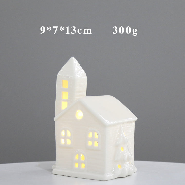 Decorative Ceramic House Lantern Kalsten 1790310210