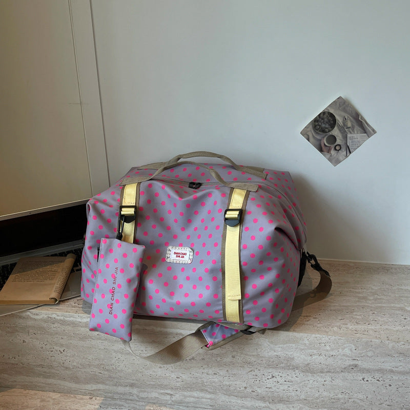 Versatile Polka Dot Travel Duffel Bag Kalsten