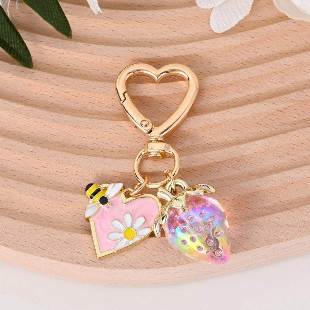 Keychain with Fruity Strawberry Design Kalsten