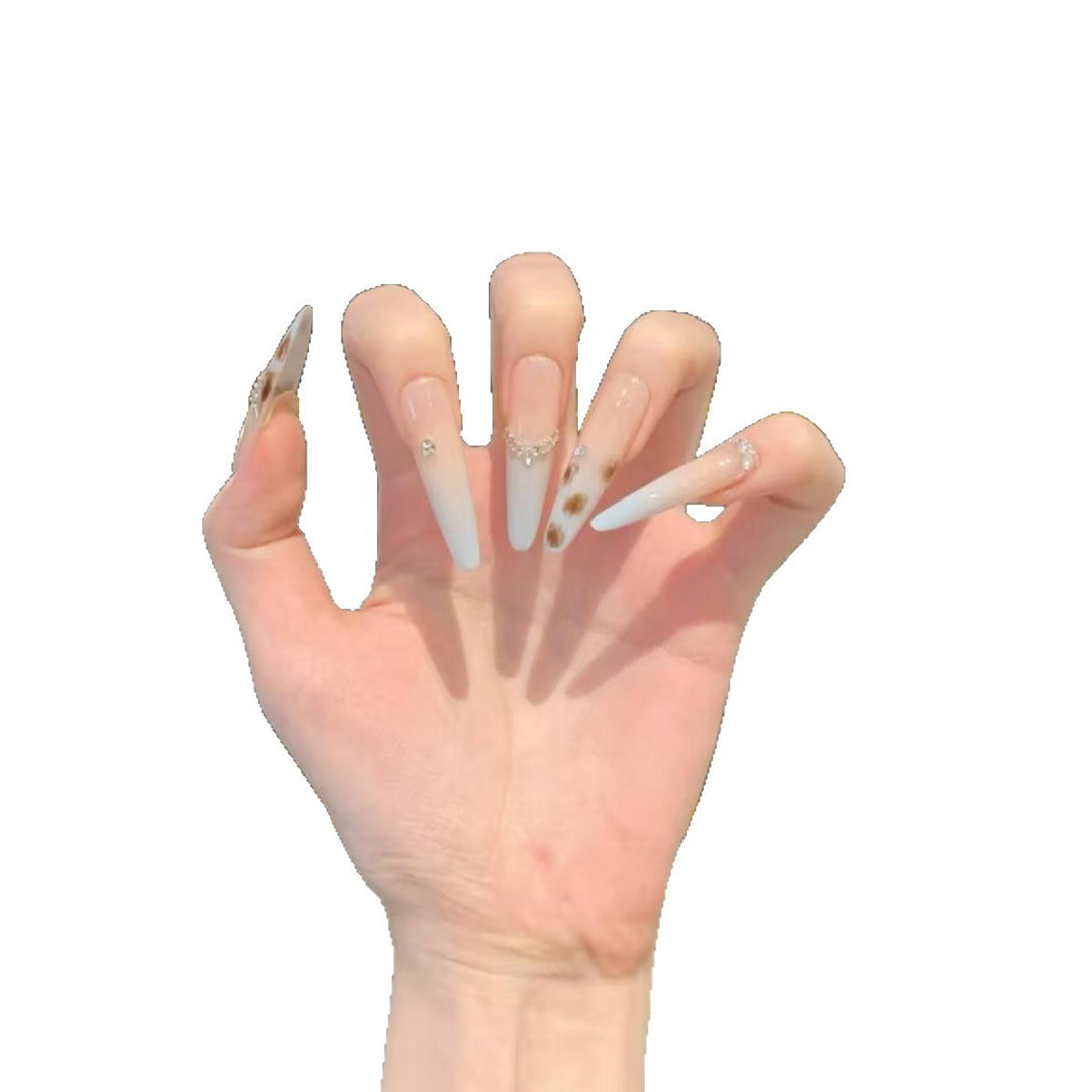 Decorative Stiletto Press-On Nail Enhancements