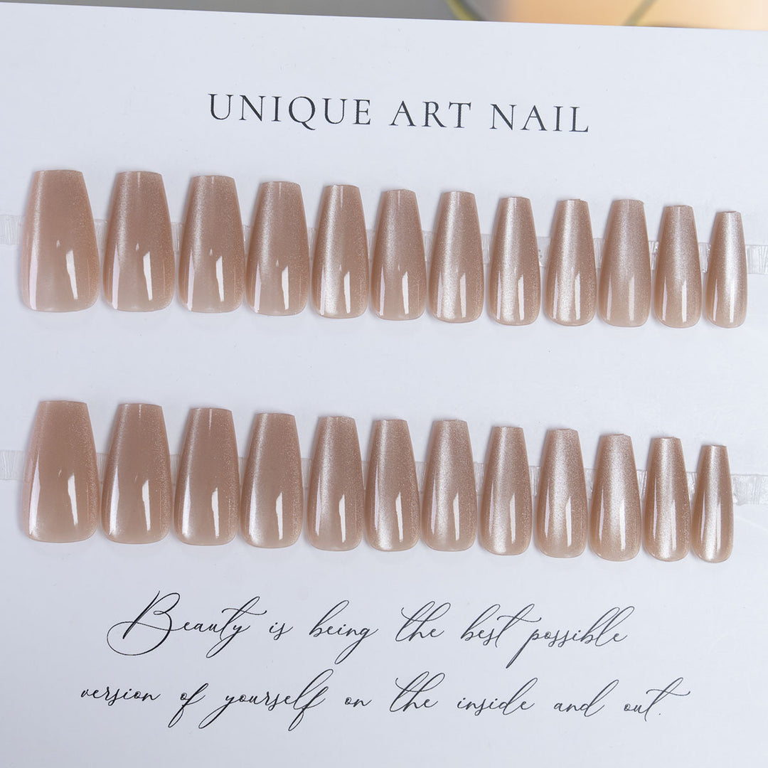 Long-Stiletto Glossy Press-On Nails