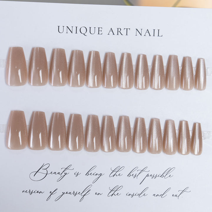 Long-Stiletto Glossy Press-On Nails