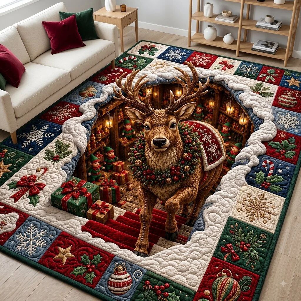 Holiday-Themed Decorative Area Rug