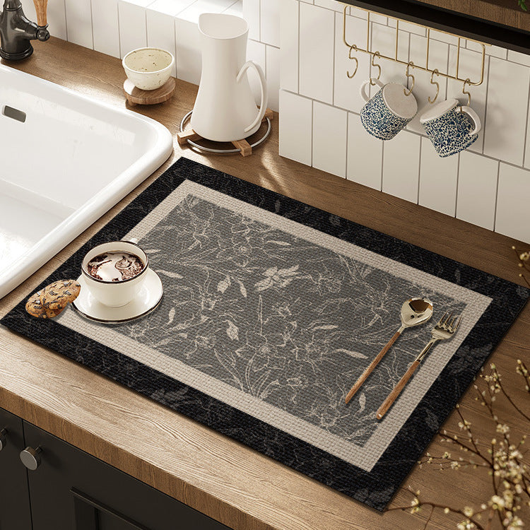 Artistic Floral Kitchen Mat Kalsten