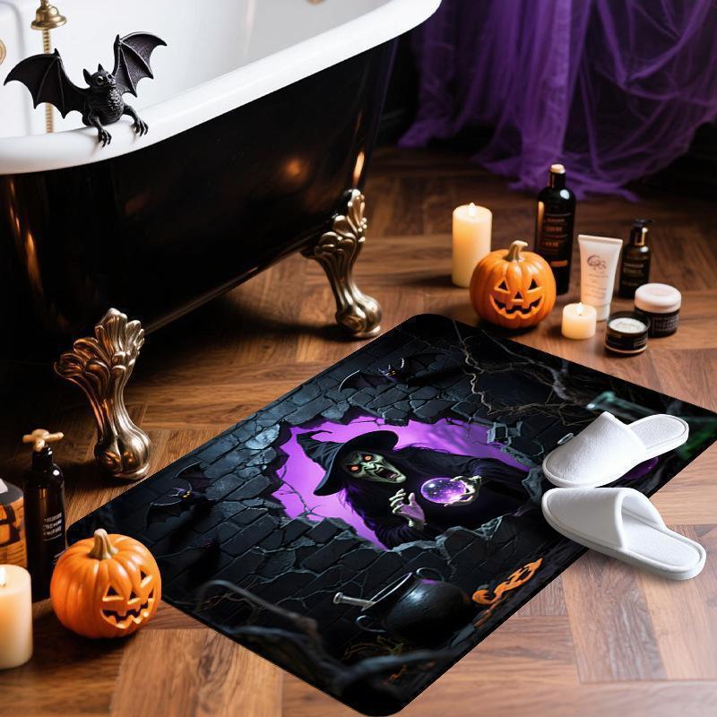 Spooky Horror-Themed Bath Mat