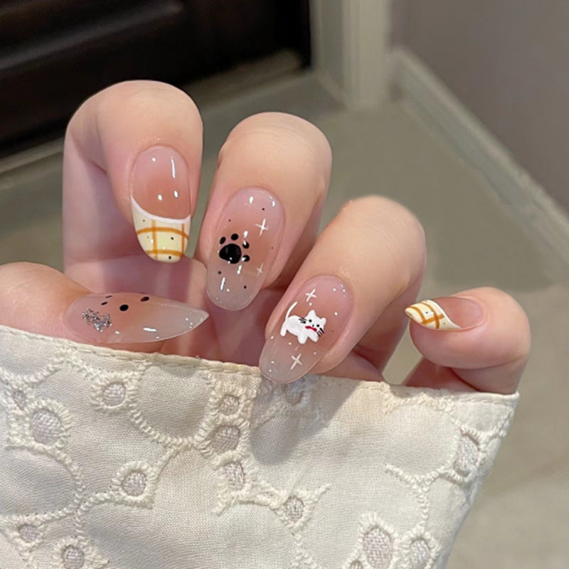 Decorative Animal-Themed Press-On Nail Art Kalsten