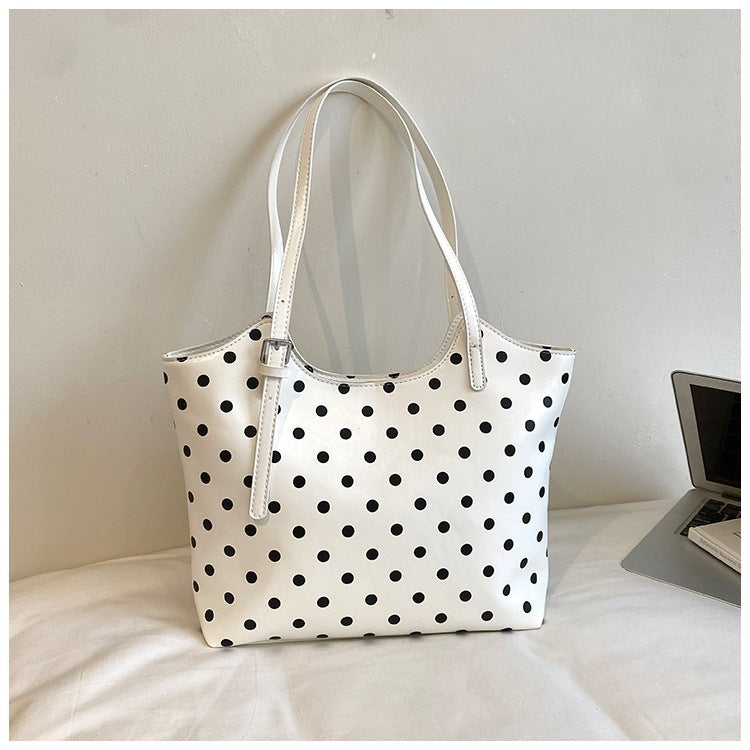 Stylish Polka Dot Tote Bag
