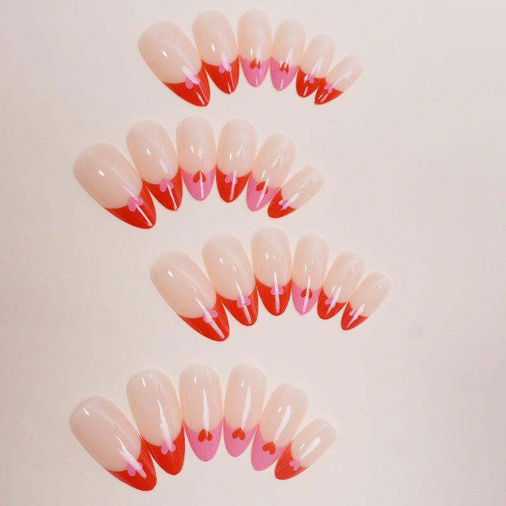 Nail art set with heart design Kalsten