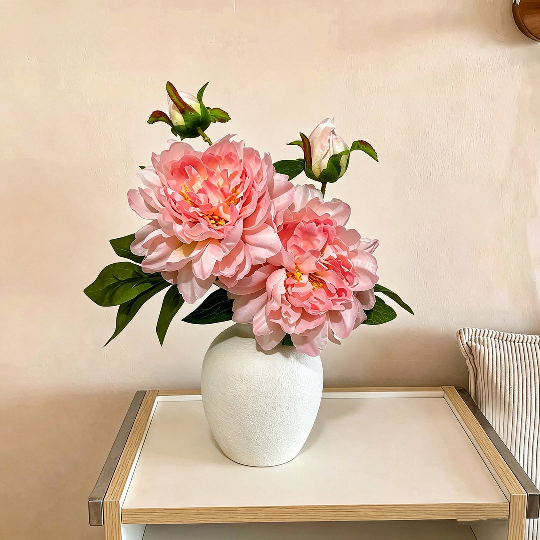 Lifelike Peony Flower Arrangement