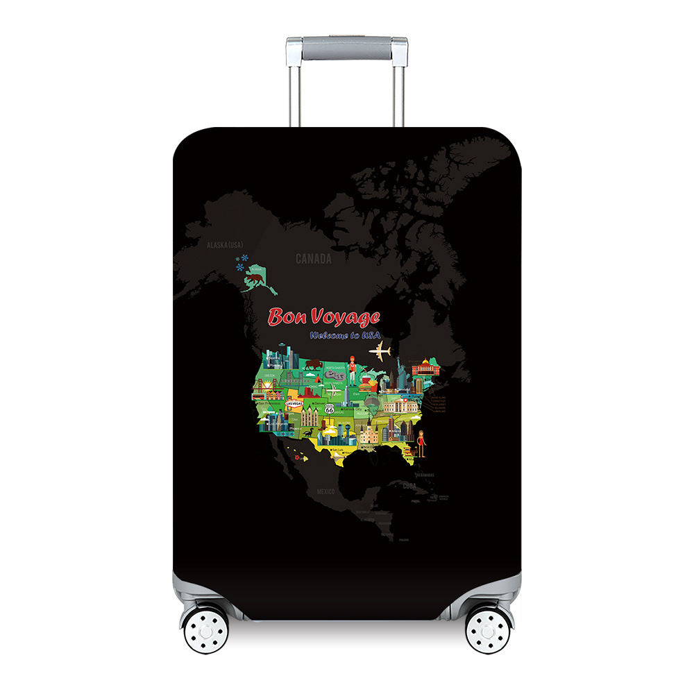 Women's Travel Suitcase with Colorful Floral Design Kalsten