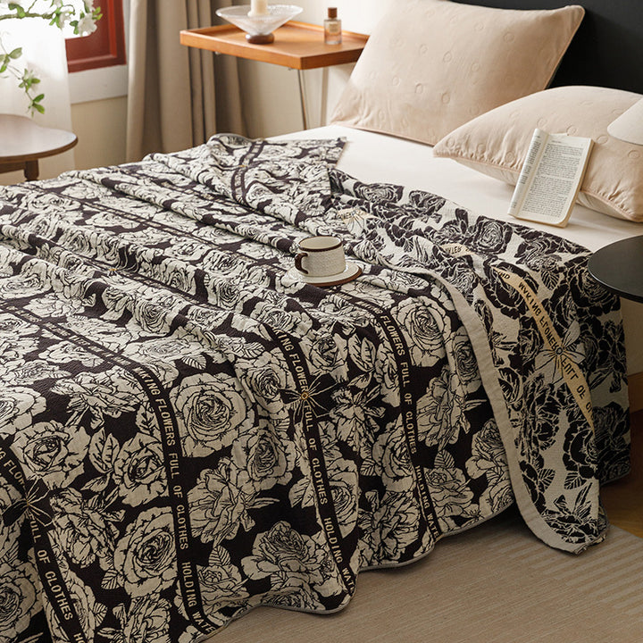 Decorative Floral Throw Blanket