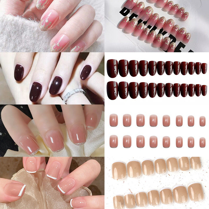 Elegant Glossy Press-On Nail Tips Kalsten