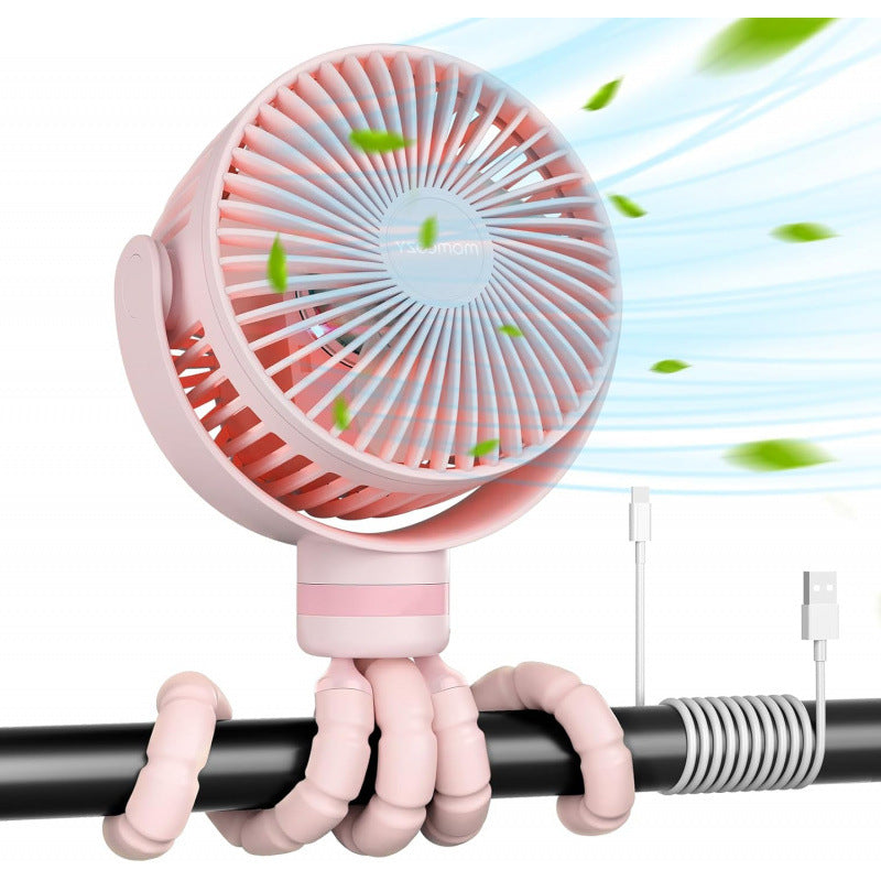 Unisex flexible USB fan with rotatable head and innovative holder Kalsten
