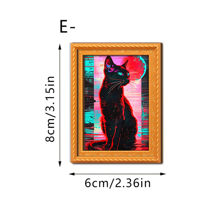 Decorative cat art with futuristic design Kalsten