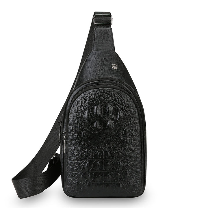 Stylish Crocodile Texture Sling Bag