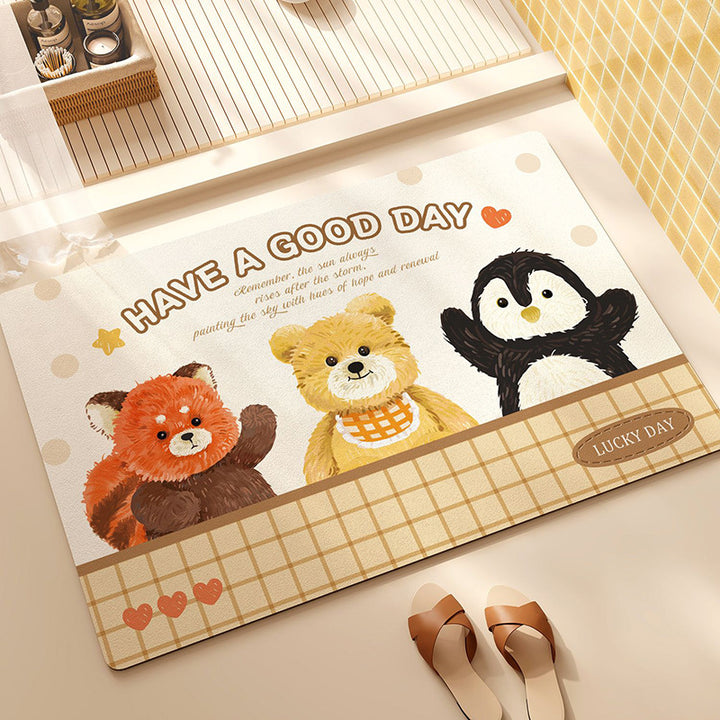 Cute Animal-Themed Plush Floor Mat Kalsten