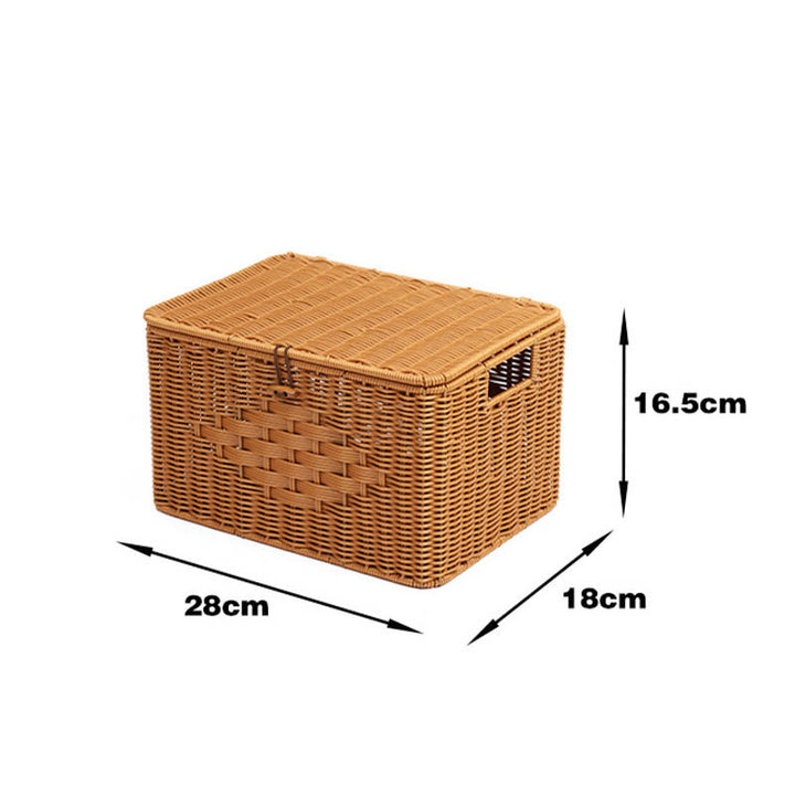 Rustic Woven Storage Chest Kalsten
