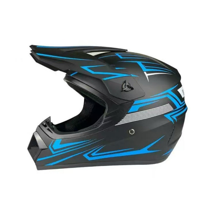 full-face motocross helmet with extended visor and reinforced chin guard Kalsten