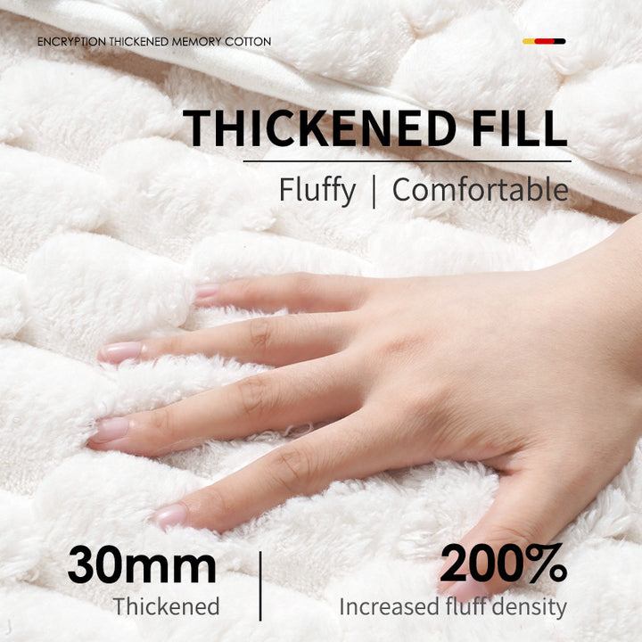 Plush Textured Bath Mat