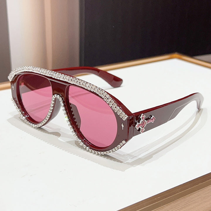 Luxury Oversized Rhinestone Sunglasses Kalsten