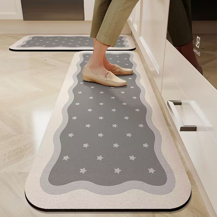 Modern Geometric Kitchen Runner Mat