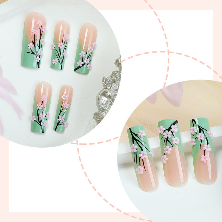 Floral Design Press-On Nails Set Kalsten