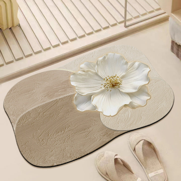 Abstract Textured Bath Mat