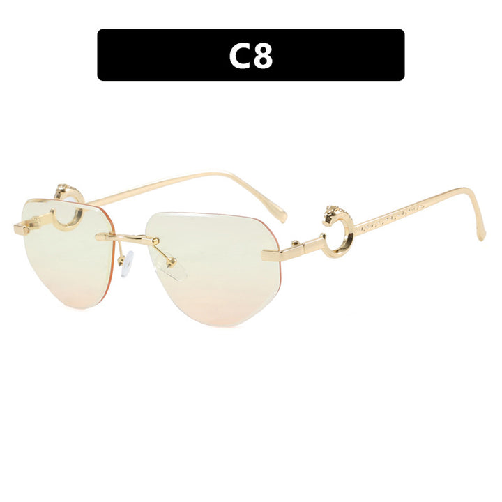 Women's trendy chic sunglasses in modern design with delicate metal frame Kalsten