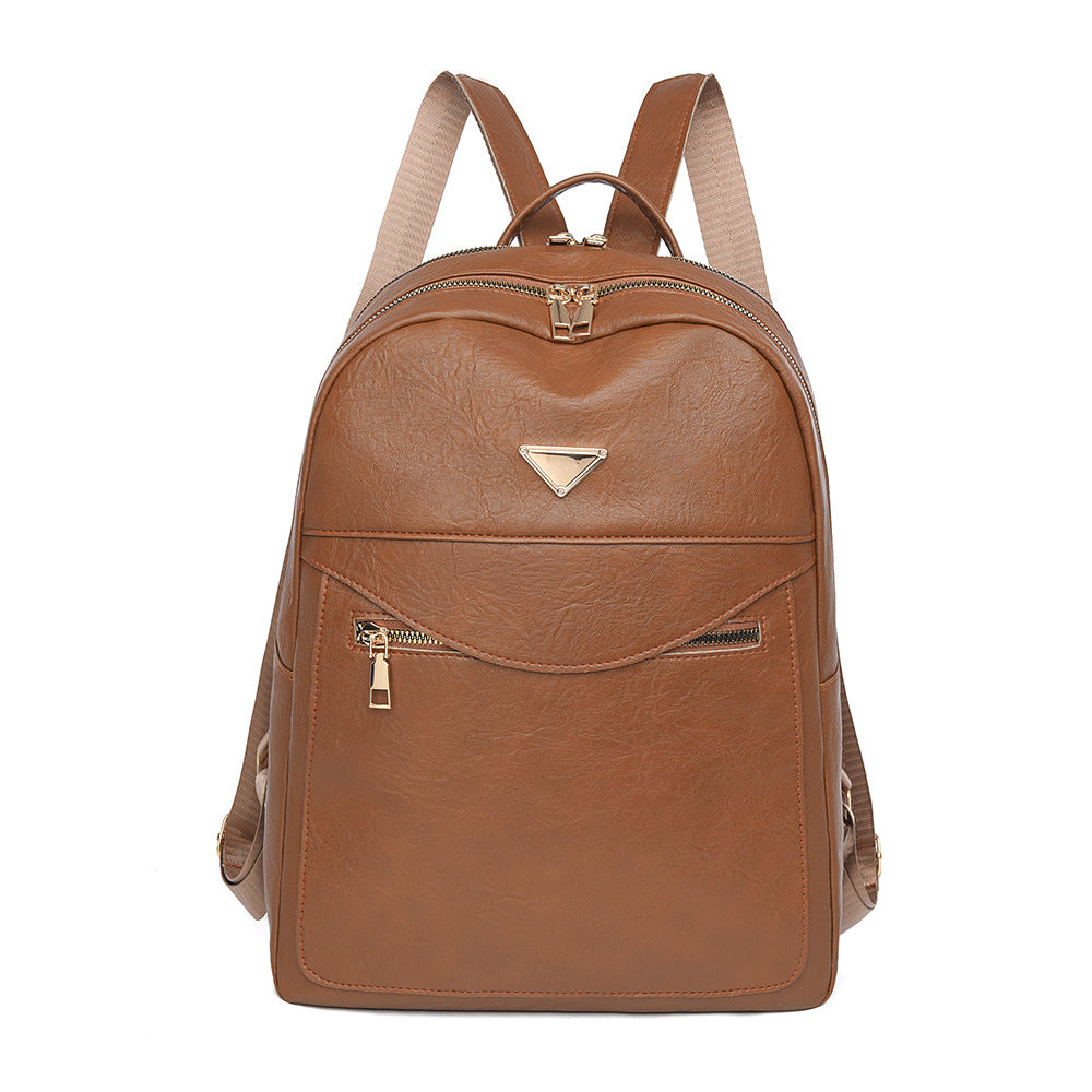 Elegant Faux Leather Backpack Kalsten
