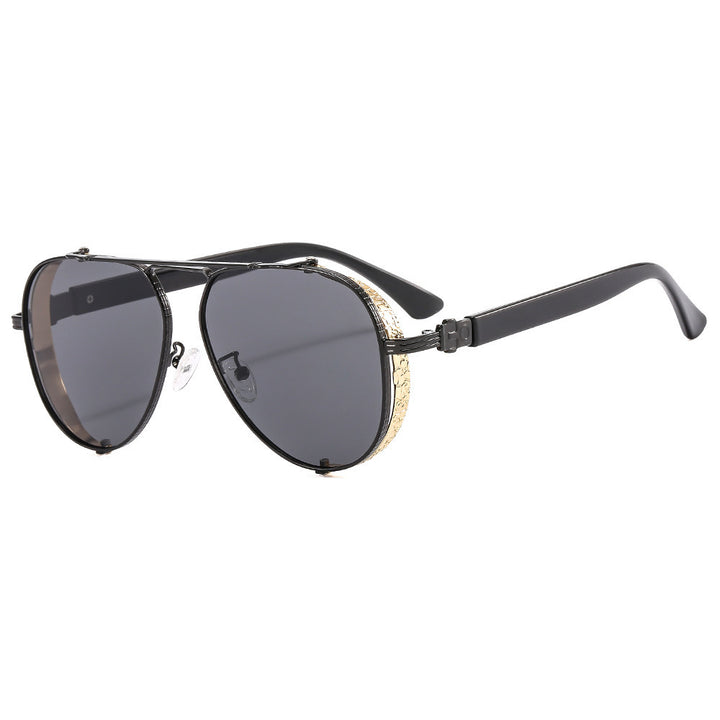 Women Luxurious Retro Sunglasses with Ornate Decorations Kalsten