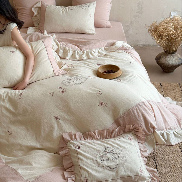 Linen bedding set