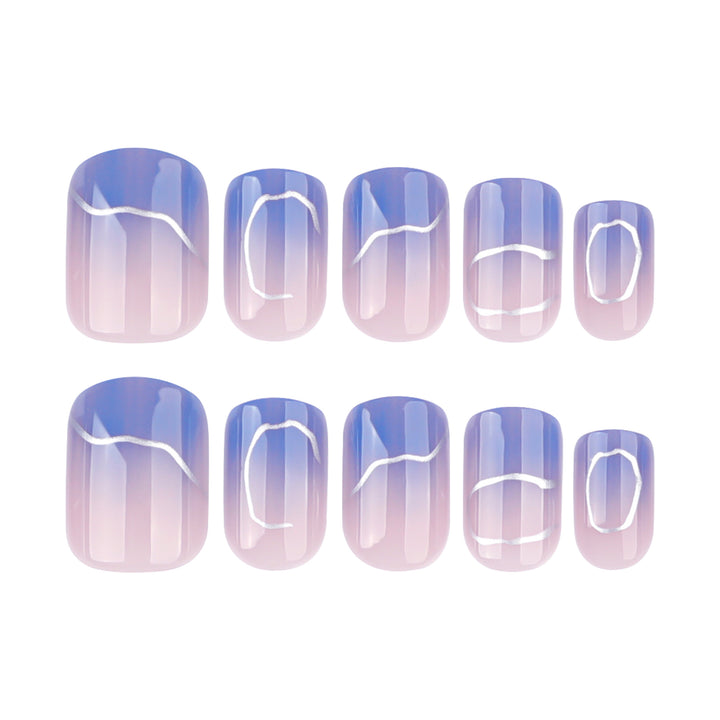 Artistic Nail Art with Elegant Ombre Design Kalsten