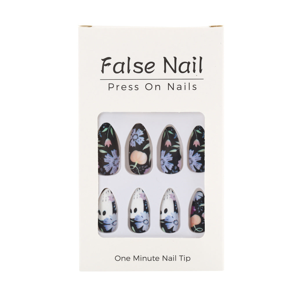 Artificial Nail Set with Creative Halloween Designs Kalsten