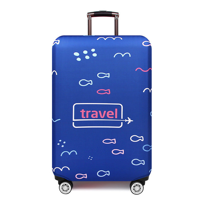 Women's Hard Shell Travel Suitcase with Creative Fish Design Kalsten