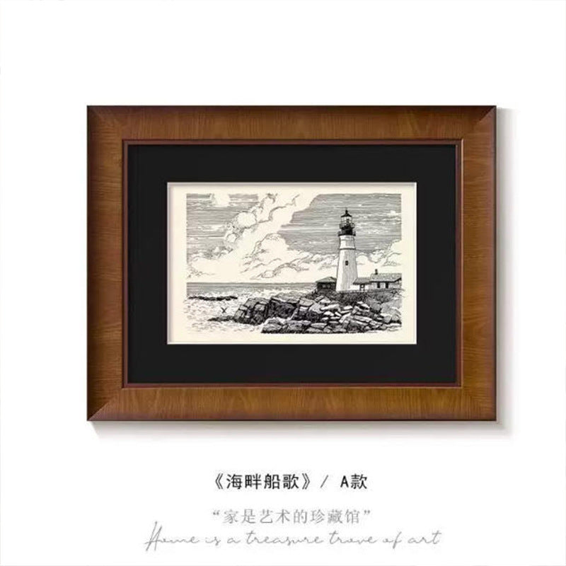 Artistic Lighting Illustration Framed Print
