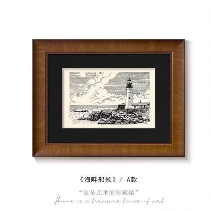 Artistic Lighting Illustration Framed Print
