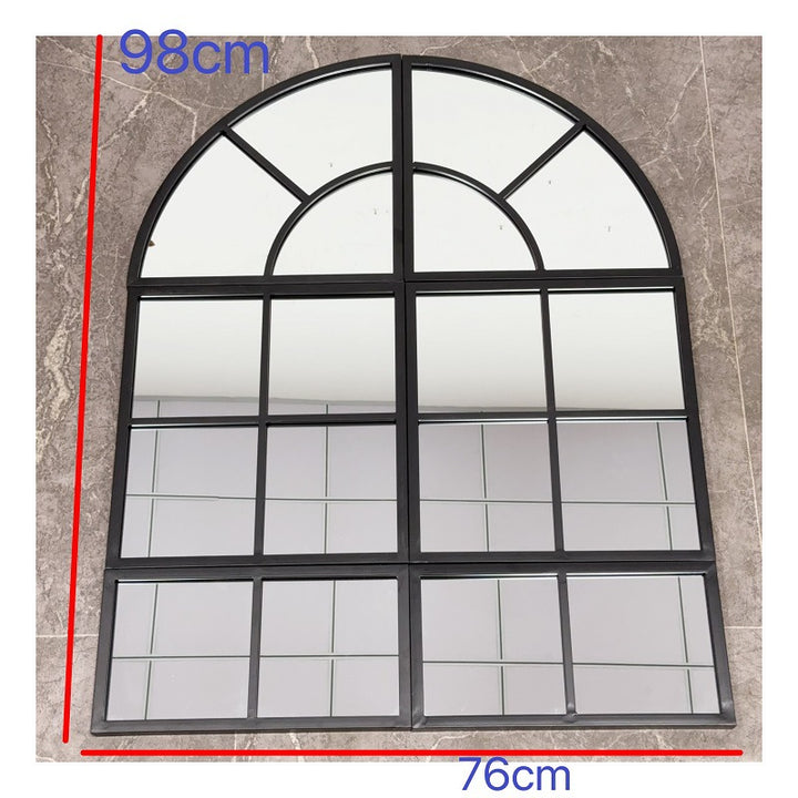 Arched Window Pane Wall Mirror Kalsten