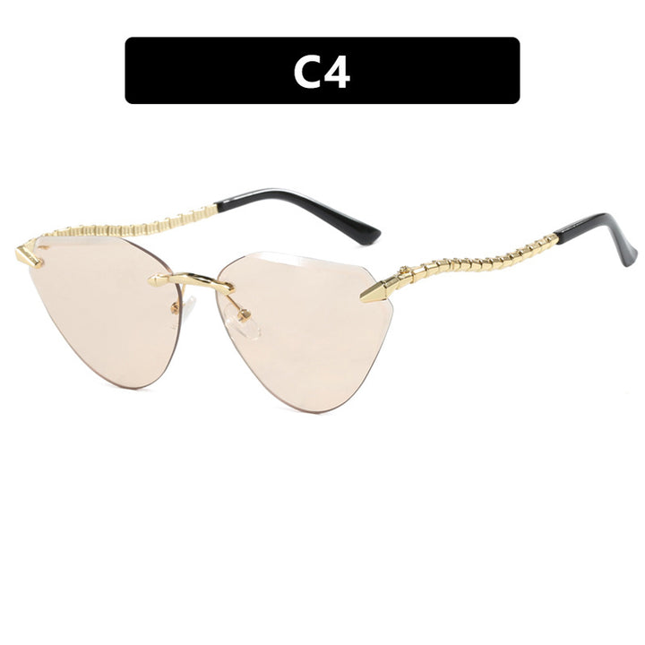 Women's Cat-Eye Sunglasses with unique gold frame design and protective lenses Kalsten