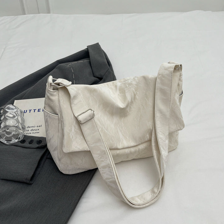 Textured Slouchy Shoulder Bag