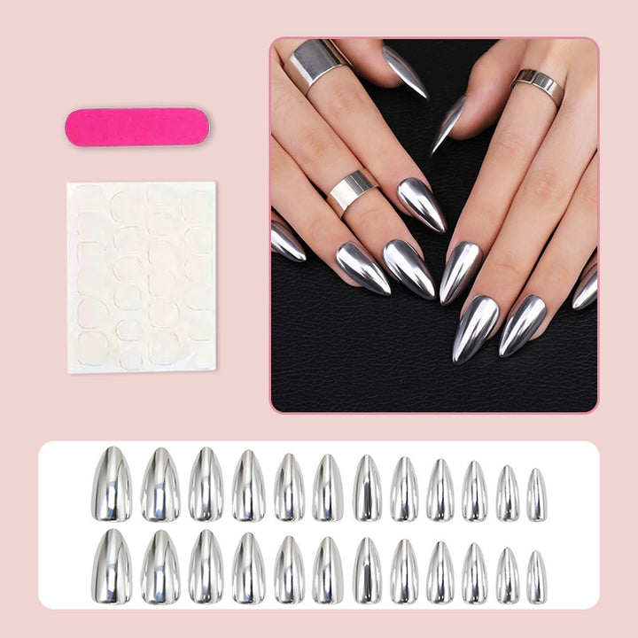 Acrylic nail set with elegant shape and shine Kalsten
