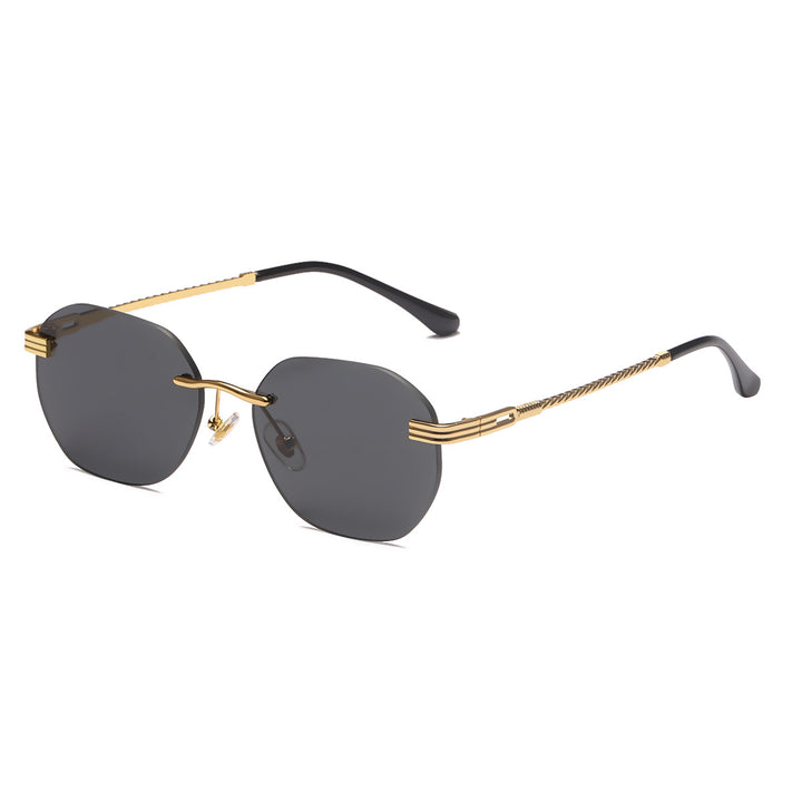 Women's stylish geometric sunglasses with decorative metal frame Kalsten