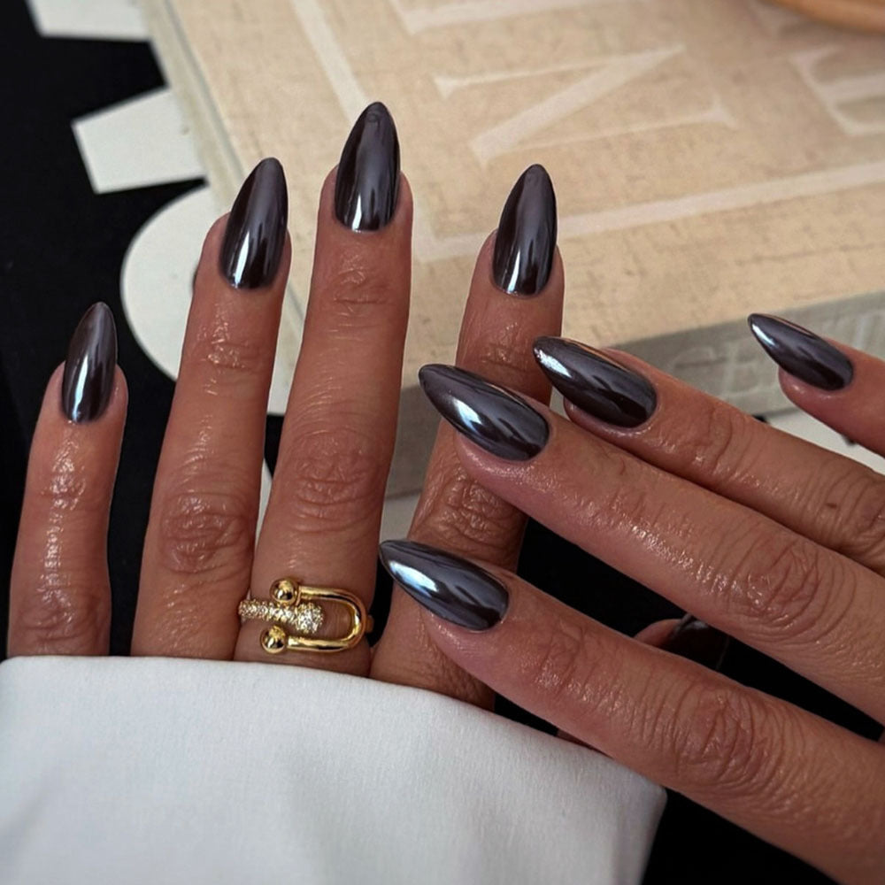 Glossy Stiletto Nail Extensions