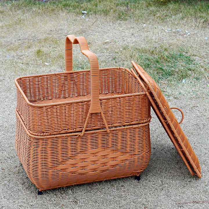Elegant Woven Storage Hamper Kalsten